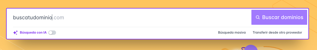 Buscar un dominio