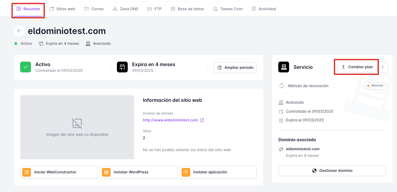 Resumen Hosting