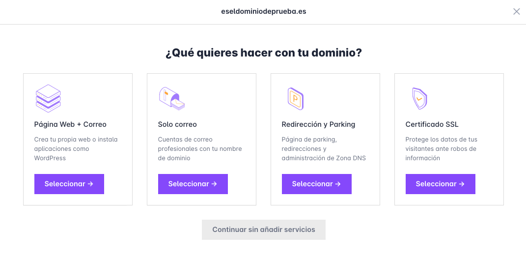Busqueda de dominio